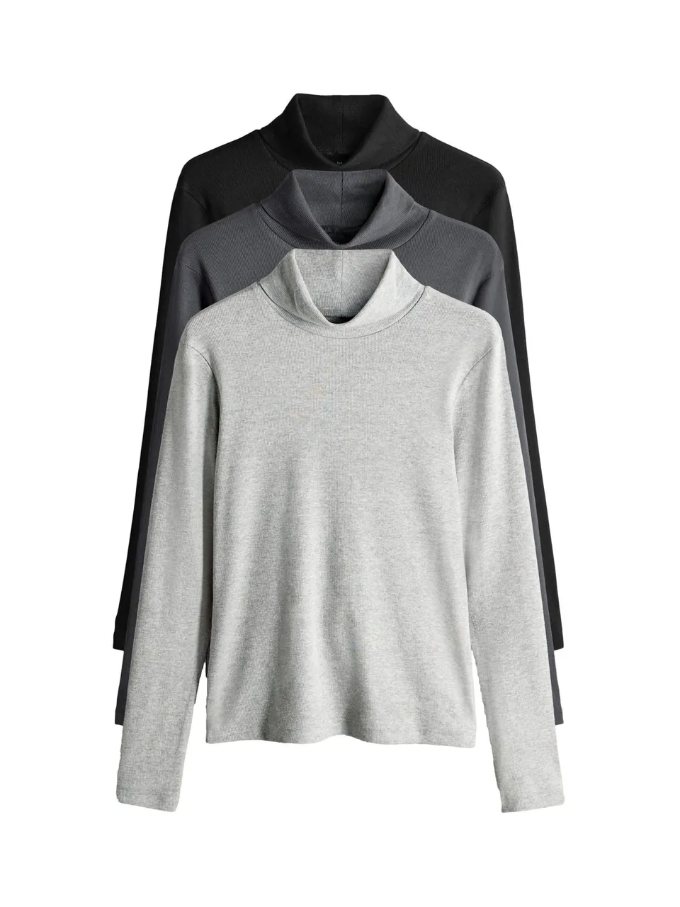 Geo Next The Set Maglia a Coste Manica Lunga 3 Pezzi Collo Alto