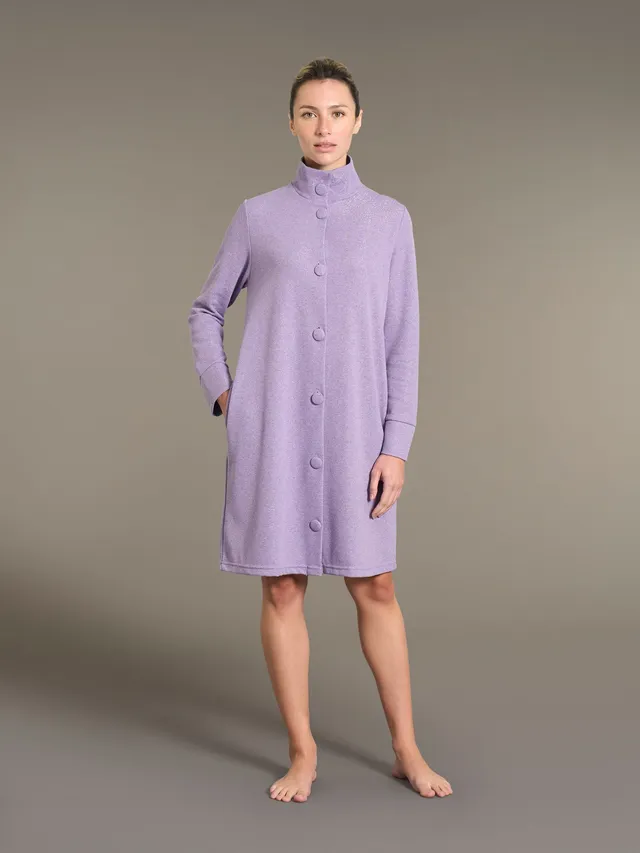 Ragno Sweet Emotion vestaglia corta Lilla pile lurex