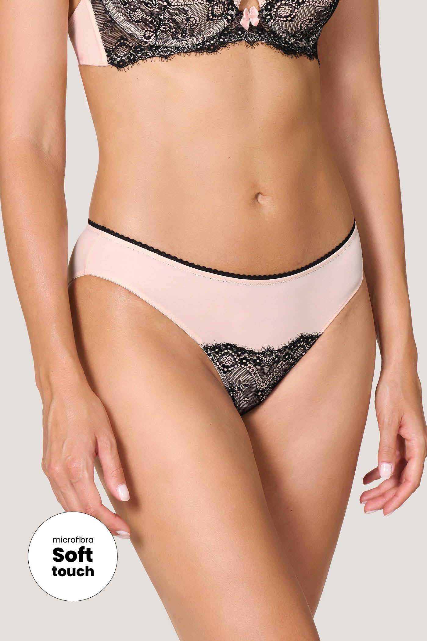 Goldenpoint Sugar Maid slip fianco basso pizzo microfibra