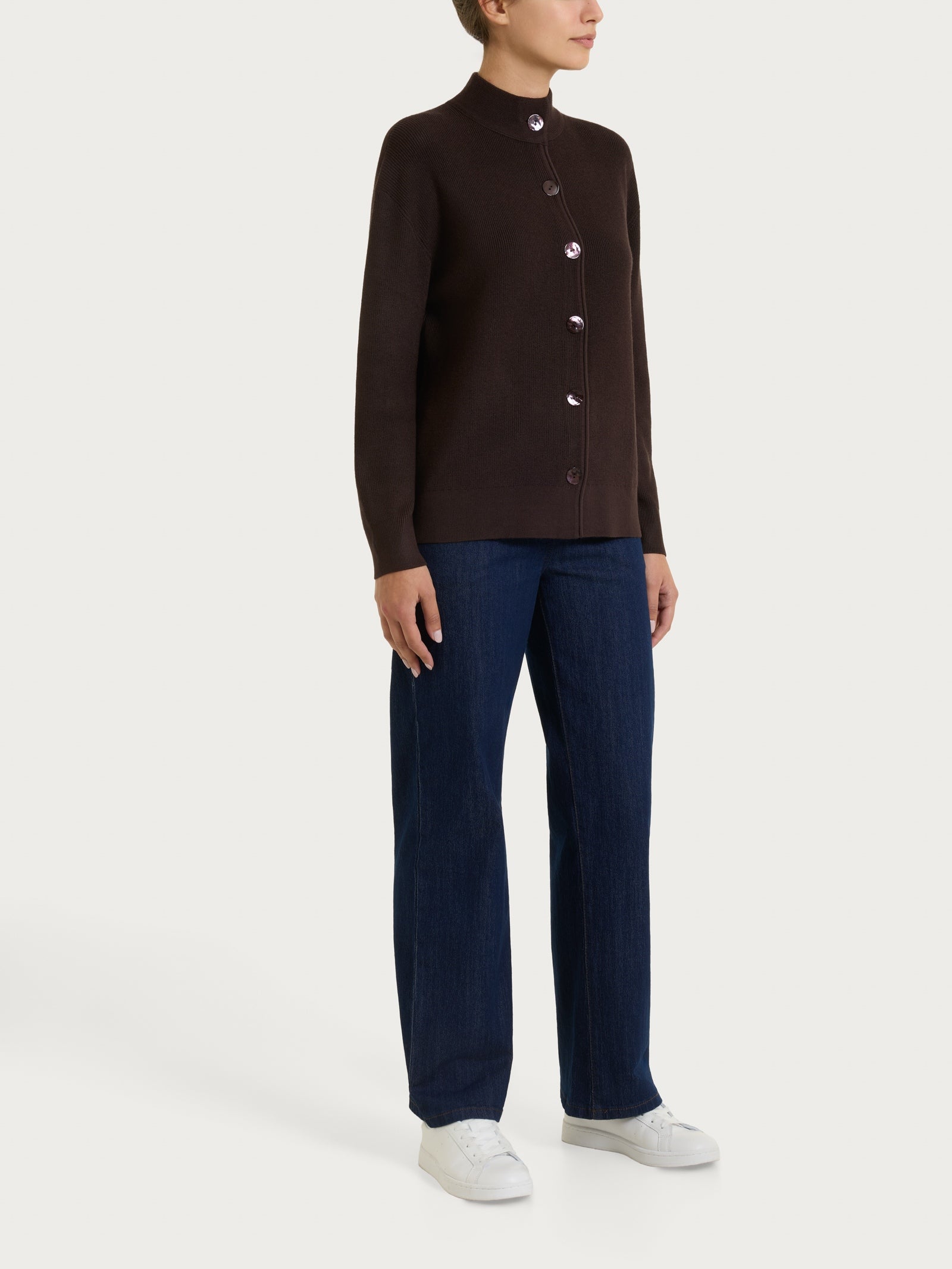 Ragno Four Seasons cardigan donna Chocolate Torte viscosa