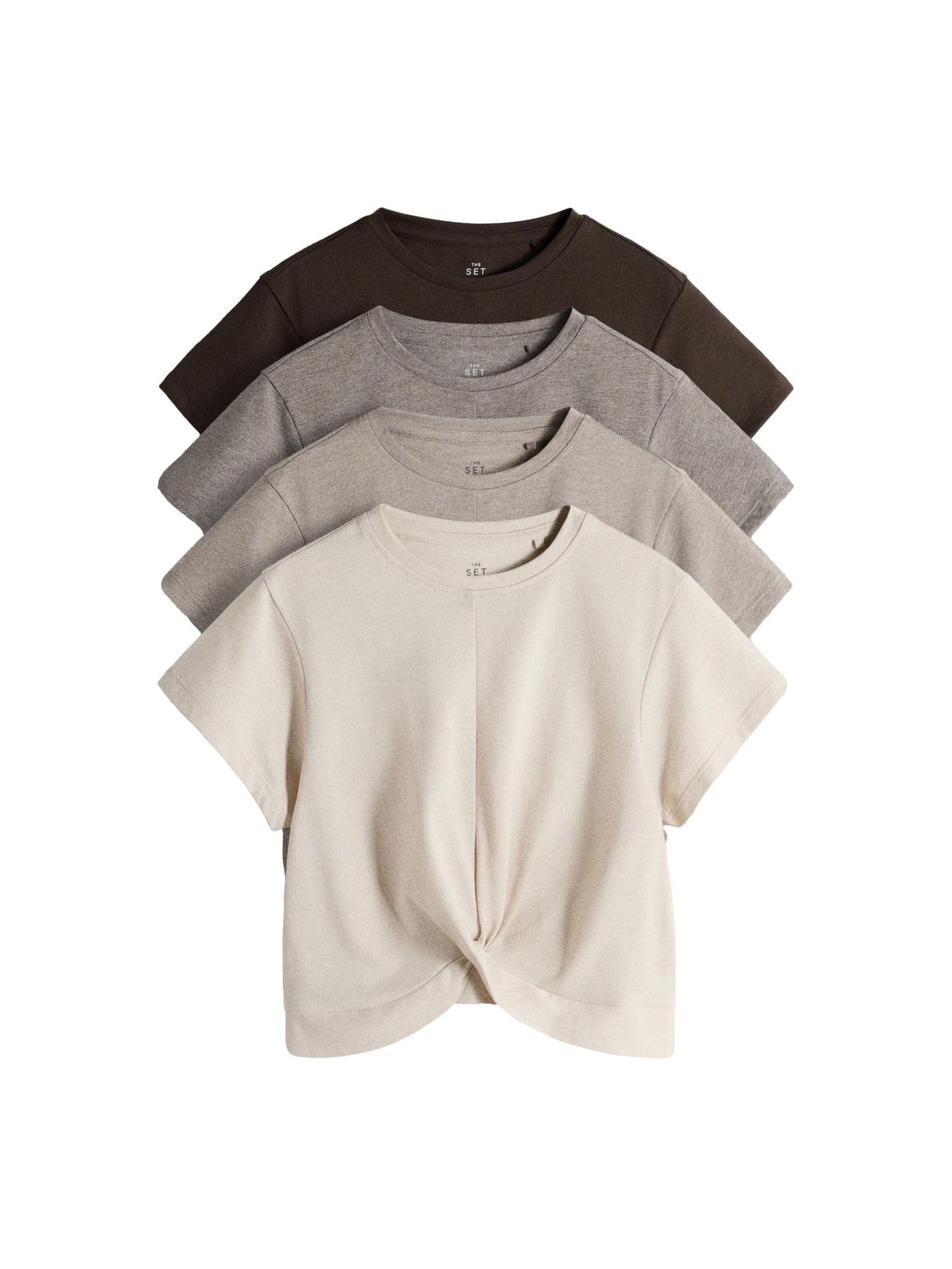 Geo Next The Set T-Shirt Bambina Cotone Misto 4 Pezzi