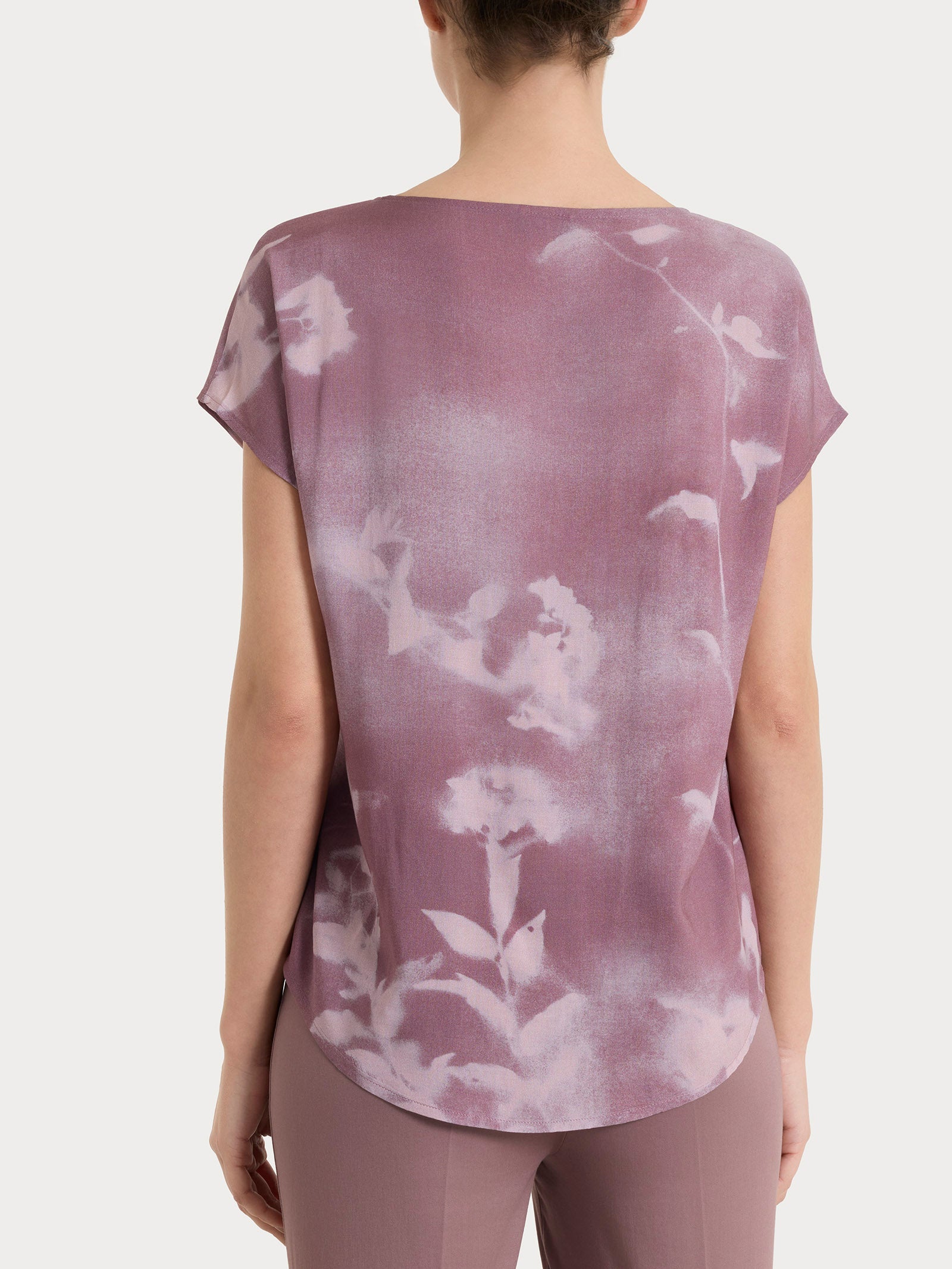 Ragno EcoSeta blusa manica corta Fant. Sphinx floreale viscosa