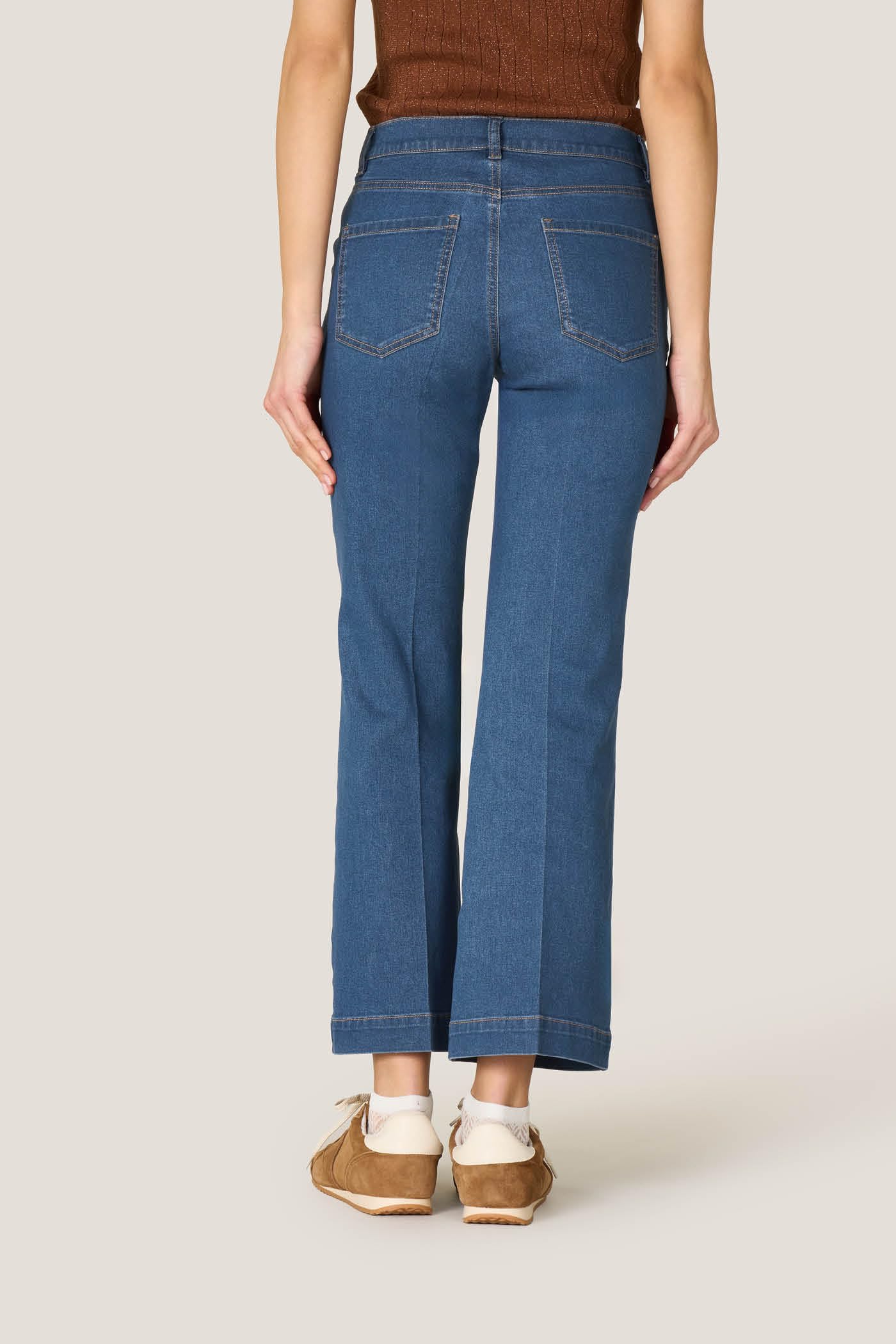 Goldenpoint Jeans Flare Denim Donna Svasato