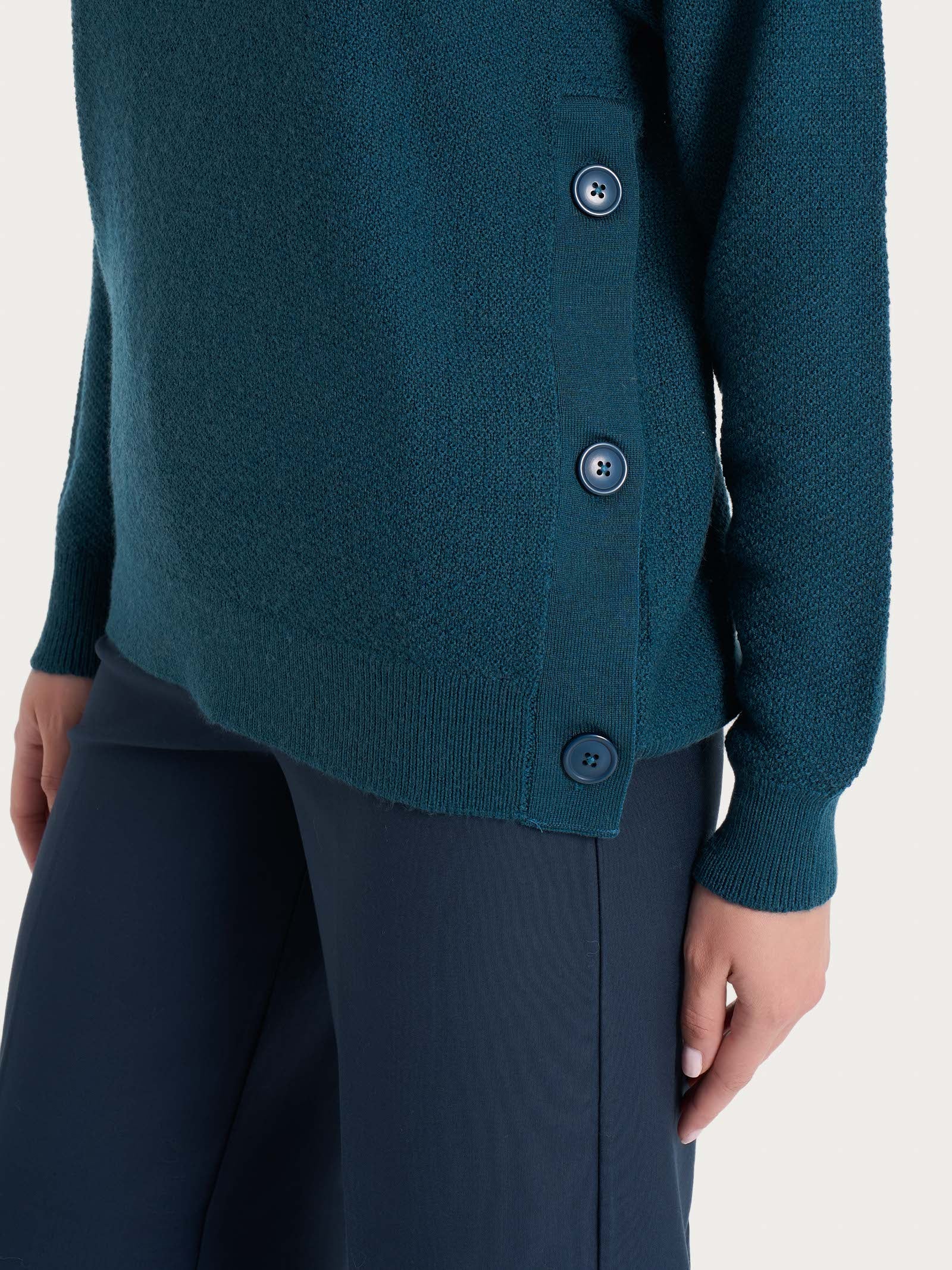 Ragno Merino Soft dolcevita donna Reflecting Pond pura lana