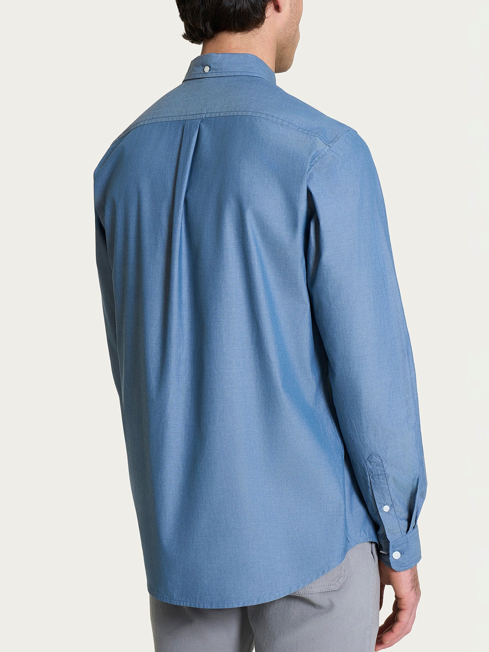 Ragno Oxford Double Twisted camicia button down Flint Stone blu