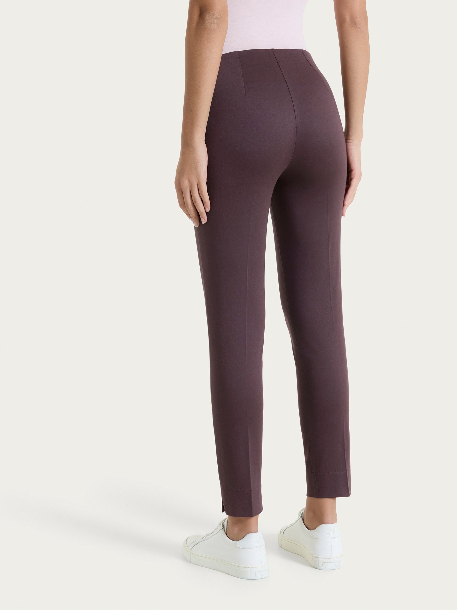 Ragno Satin Power Pantalone Capri skinny cotone Raisin