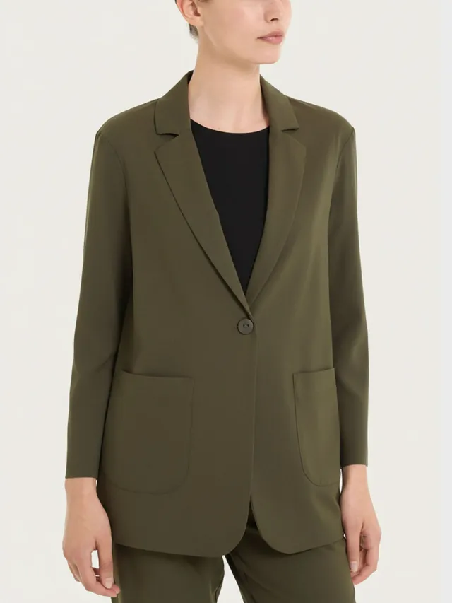 Ragno Super Fresh blazer destrutturato Dark Olive tecnico