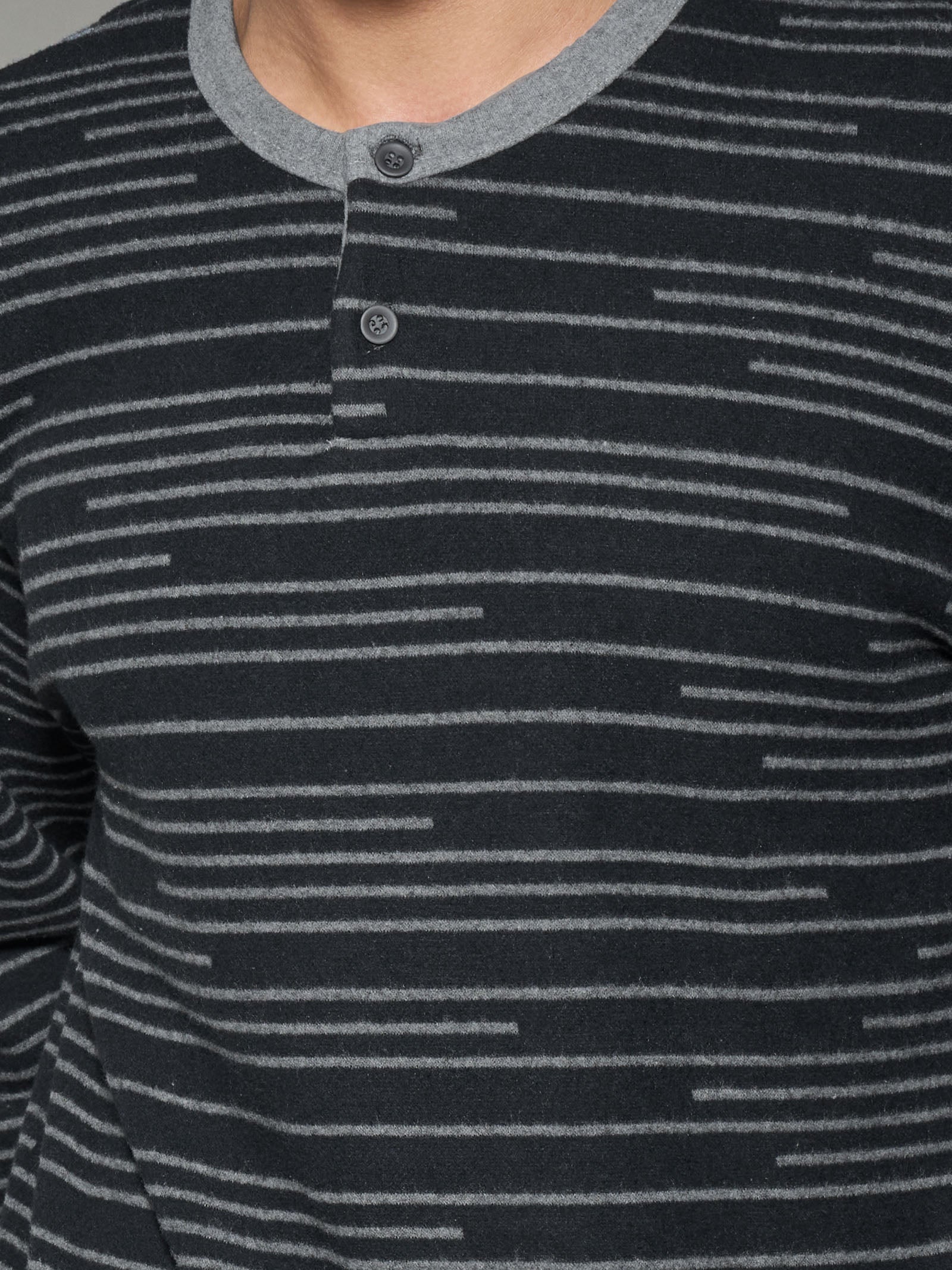 Ragno Sport Pigiama Lungo Serafino Cotone a Righe Fucile Mel.