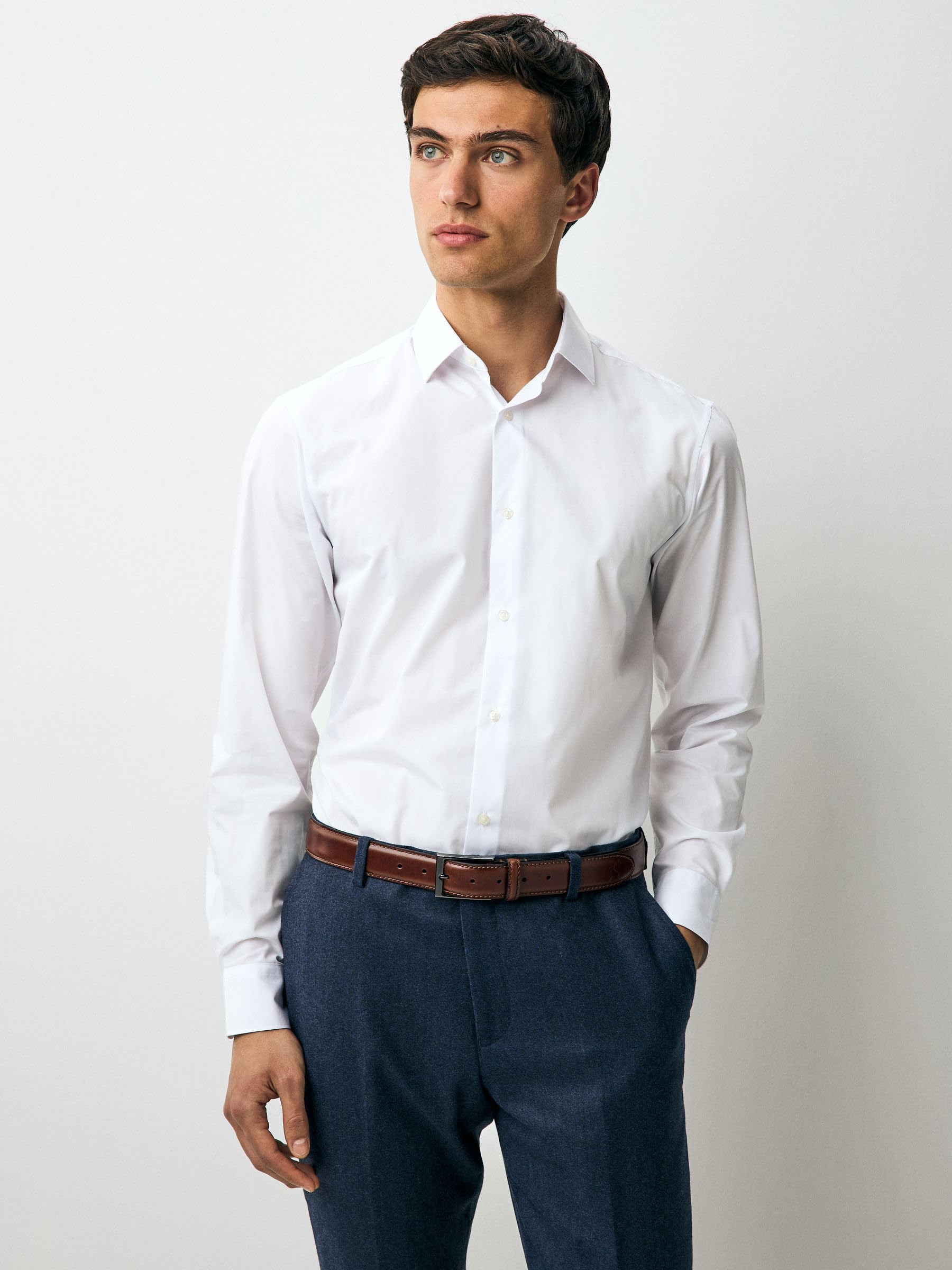 Next camicie uomo eleganti easy-care 3 pezzi regular cotone