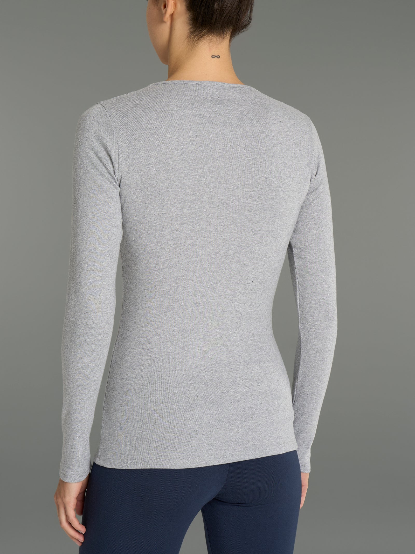 Ragno Thermo Cotton Maglietta Girocollo Argento Mel