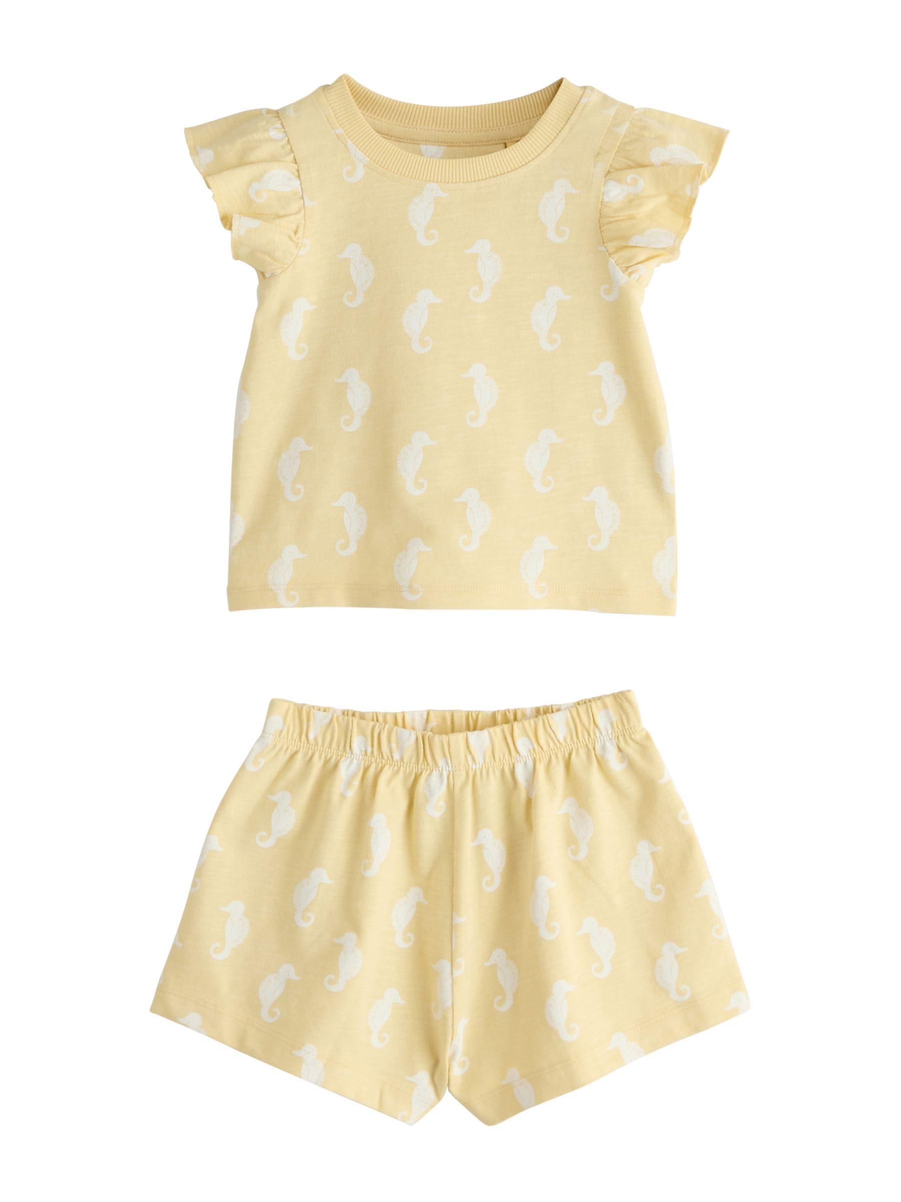 Next pigiami corti bambina conchiglie 3 pezzi 86-92