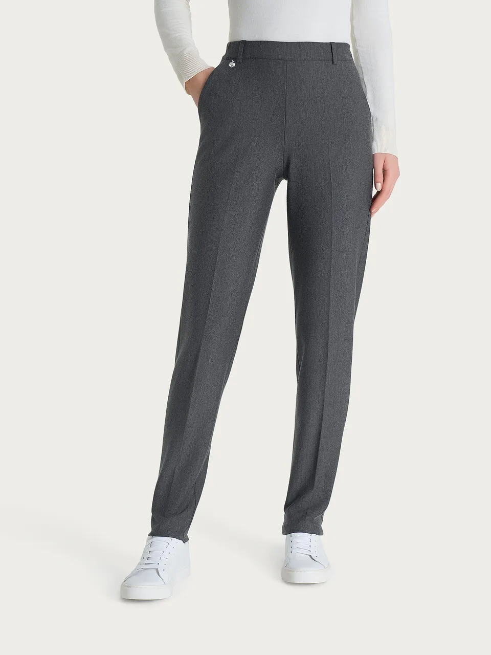 Ragno Compact The Chino pantalone Ardesia Mel. slim