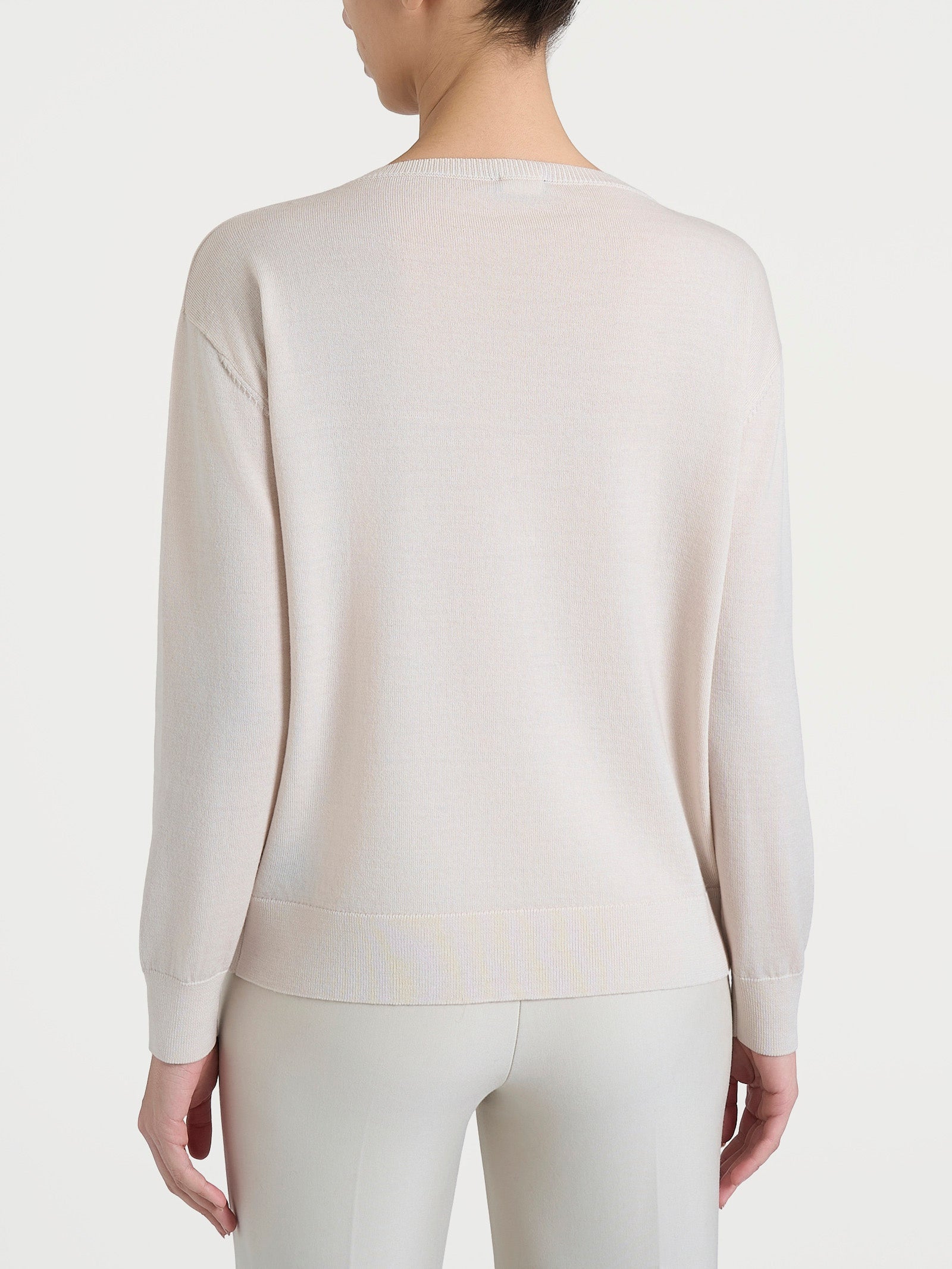 Ragno Merino Soft Maglia barchetta Champignon pura lana