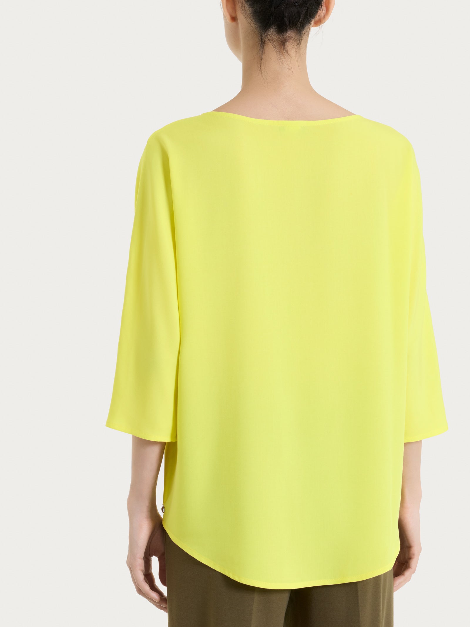 Ragno Blusa Manica 3/4 Voile Stretch Acacia giallo viscosa