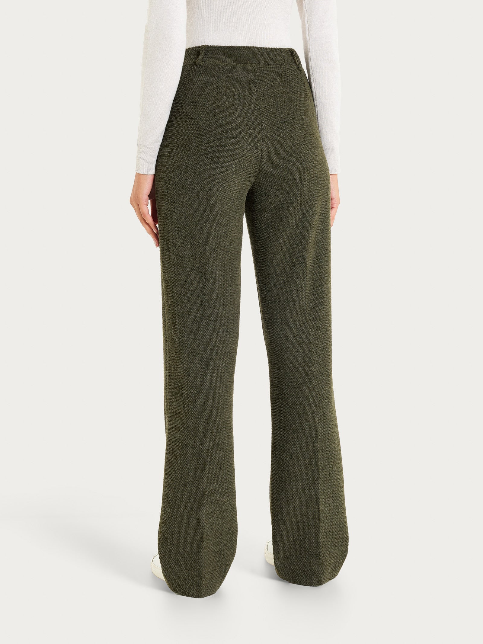Ragno Relaxed Pantalone Ampio Dark Olive pile