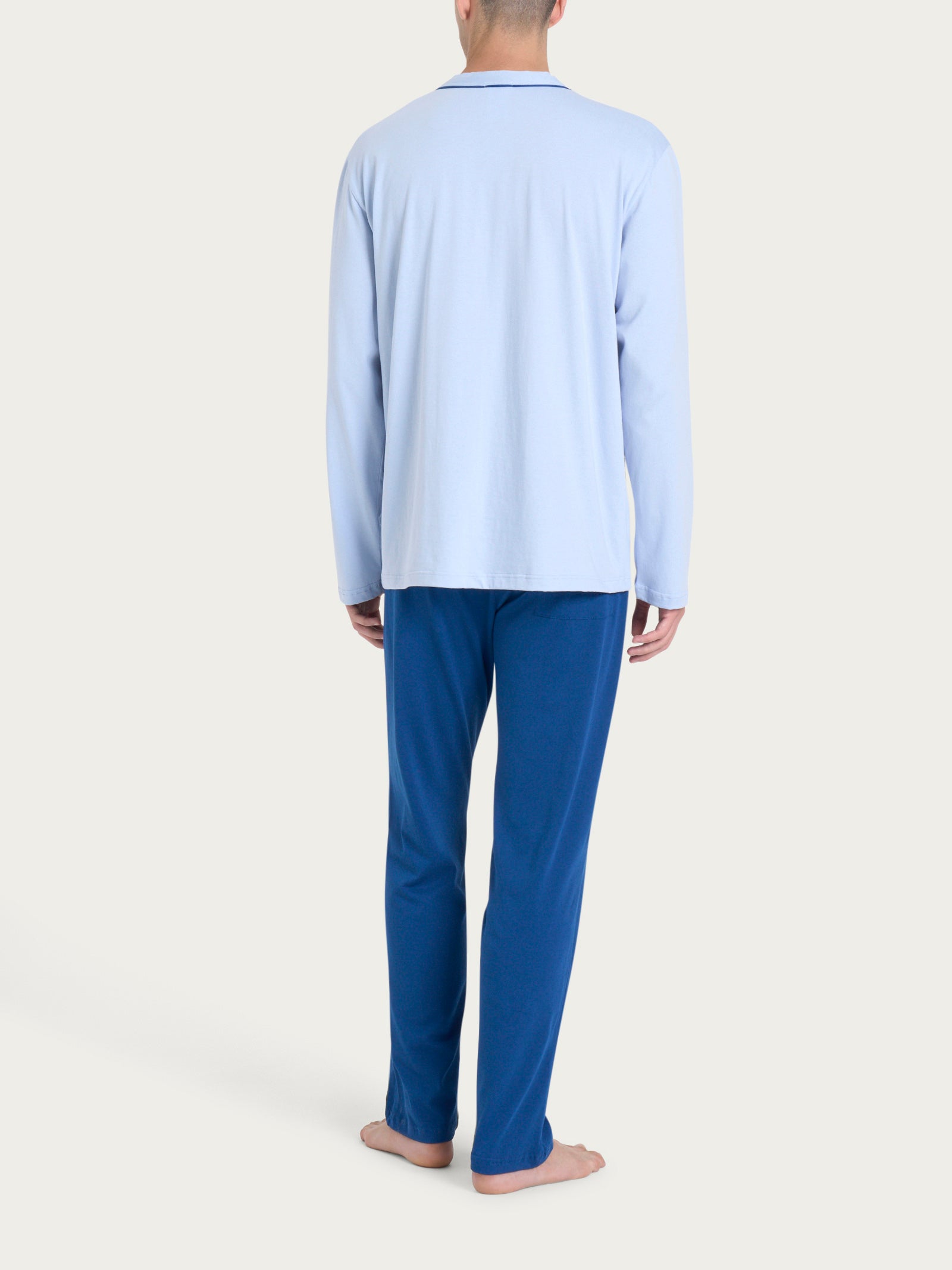 Ragno Jersey Cotone pigiama lungo aperto brunnera uomo