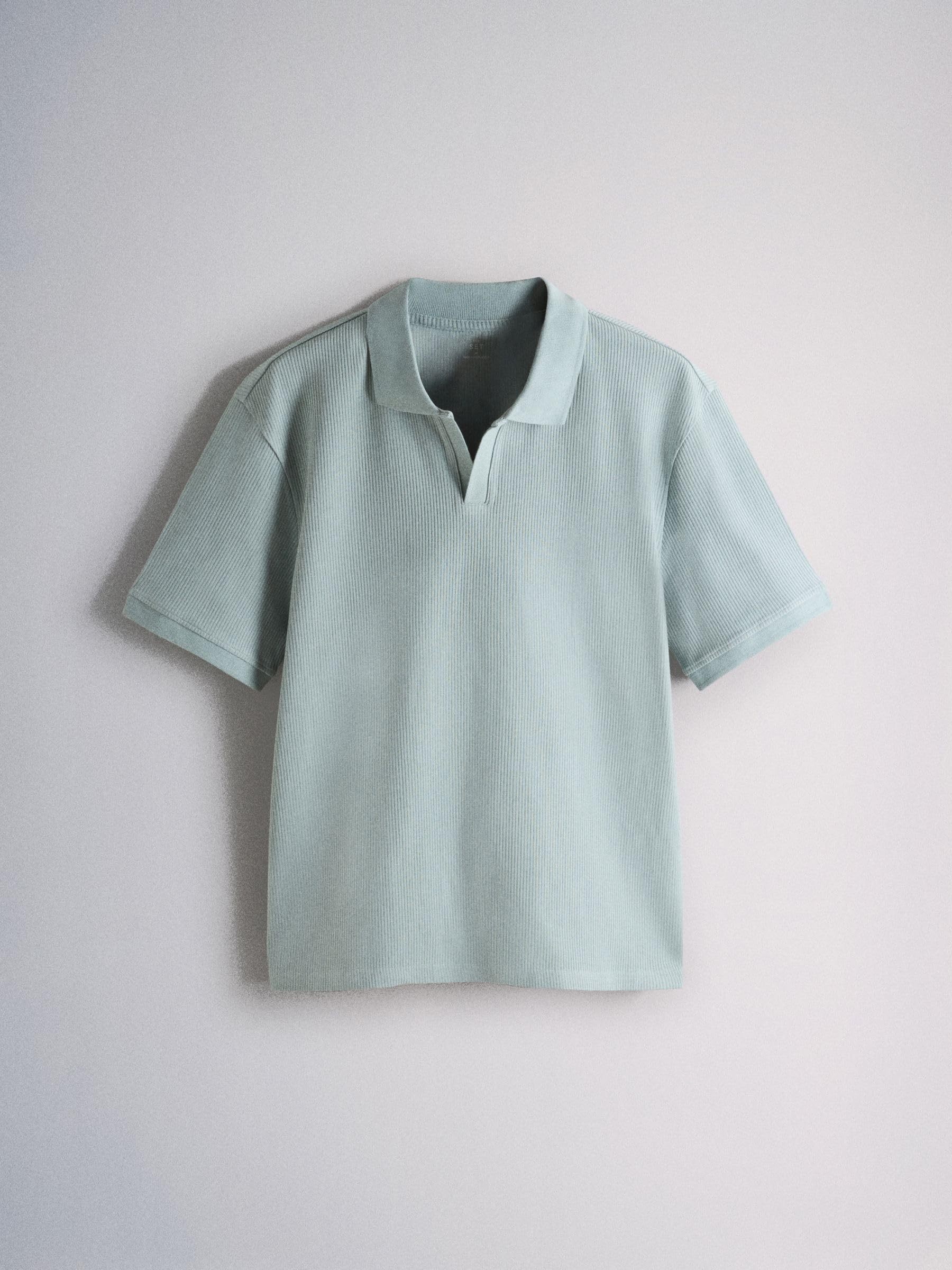 Geo Next The Set T-shirt cotone pesante a coste uomo 3 pezzi collo aperto