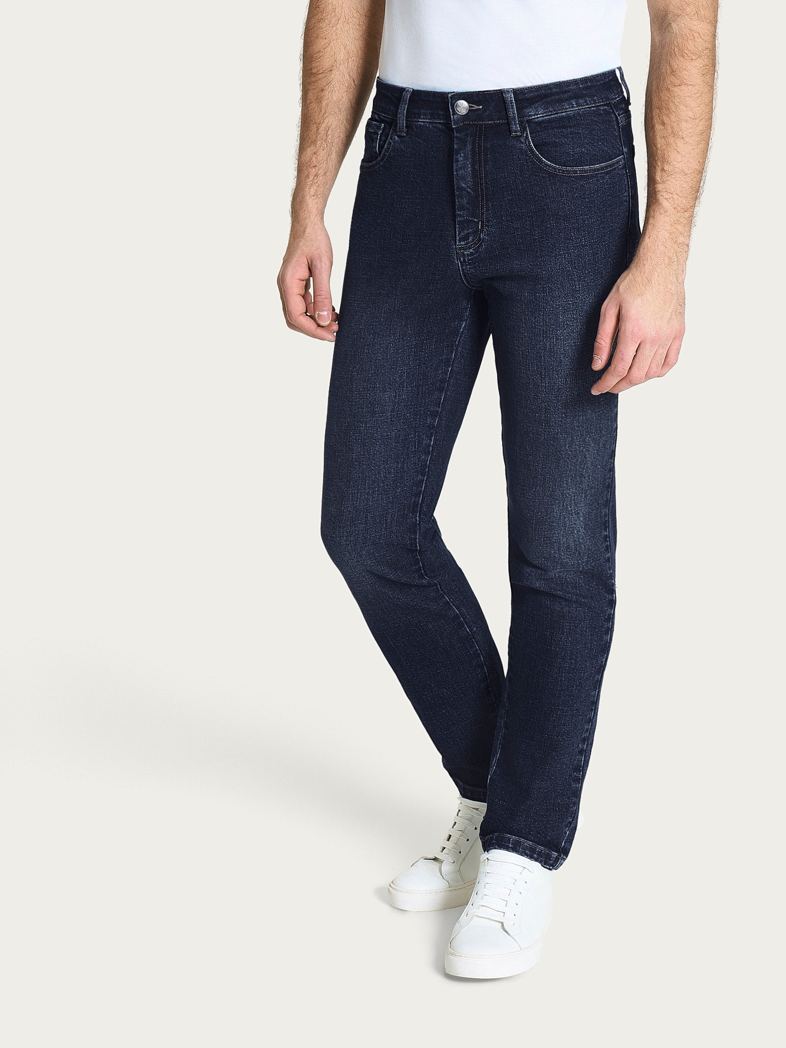 Ragno Super Denim Jeans 5 Tasche Uomo Indigo cotone elasticizzato