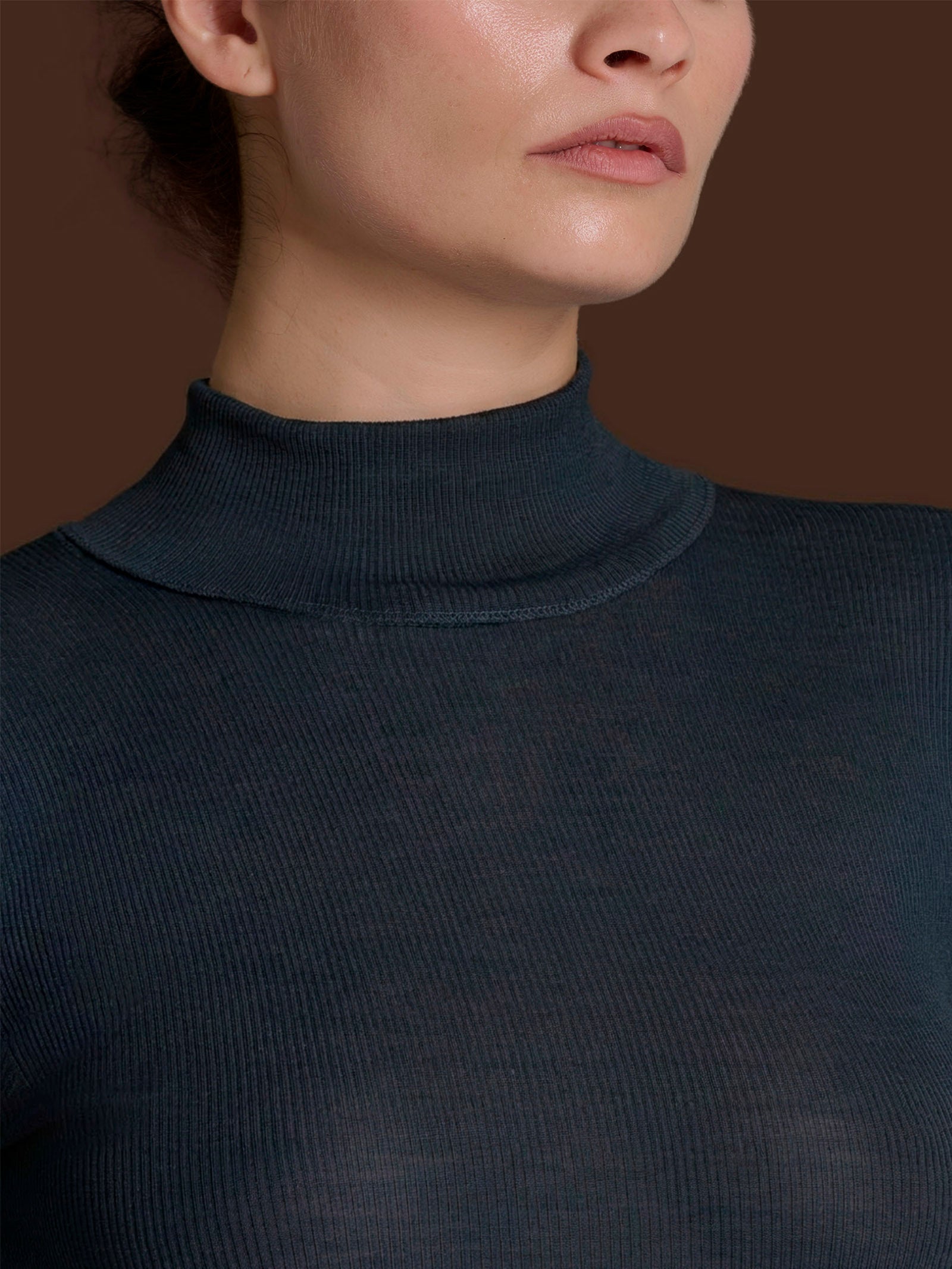 Ragno Lana Seta Dolcevita Lana Seta Bleu
