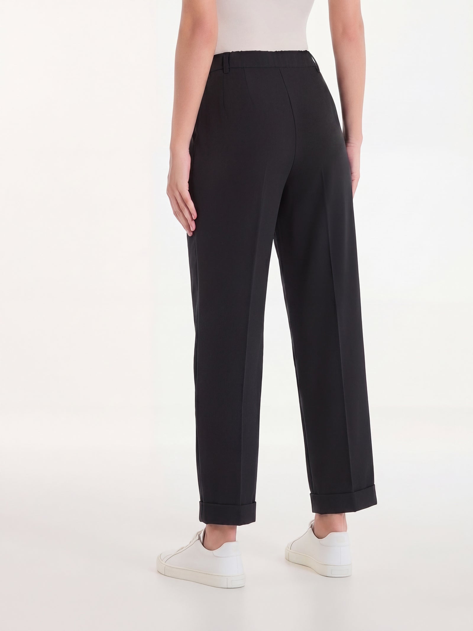 Ragno Super Fresh pantalone carota nero tapered cotone