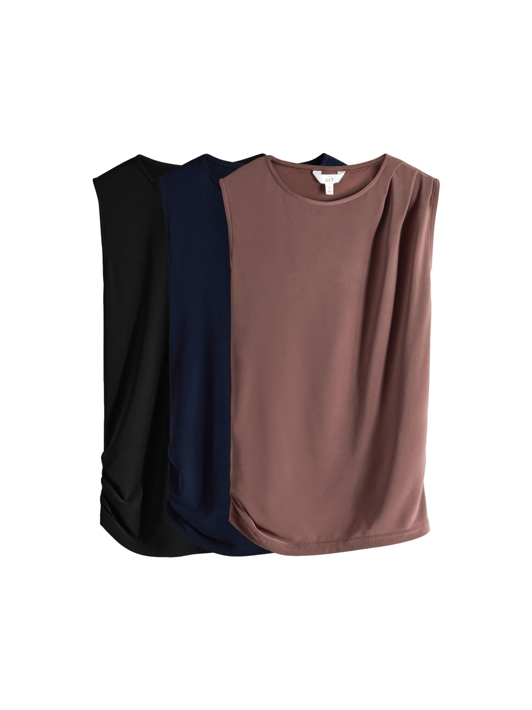 Geo Next The Set Top Smanicati Drappeggiati 3 Pezzi Morbidi