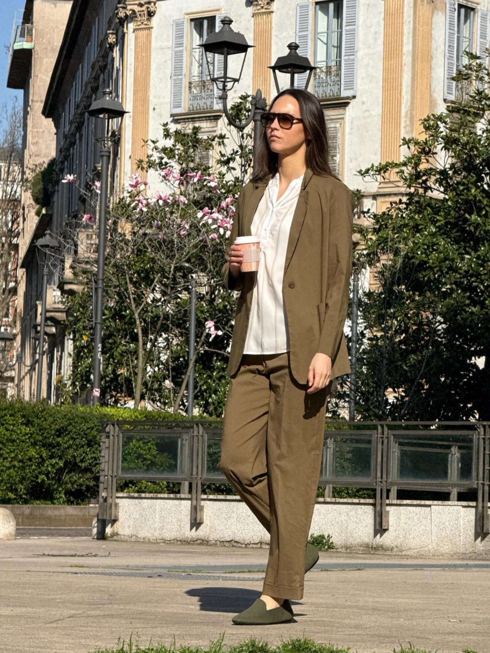 Ragno Super Fresh Blazer donna Dark Olive leggero