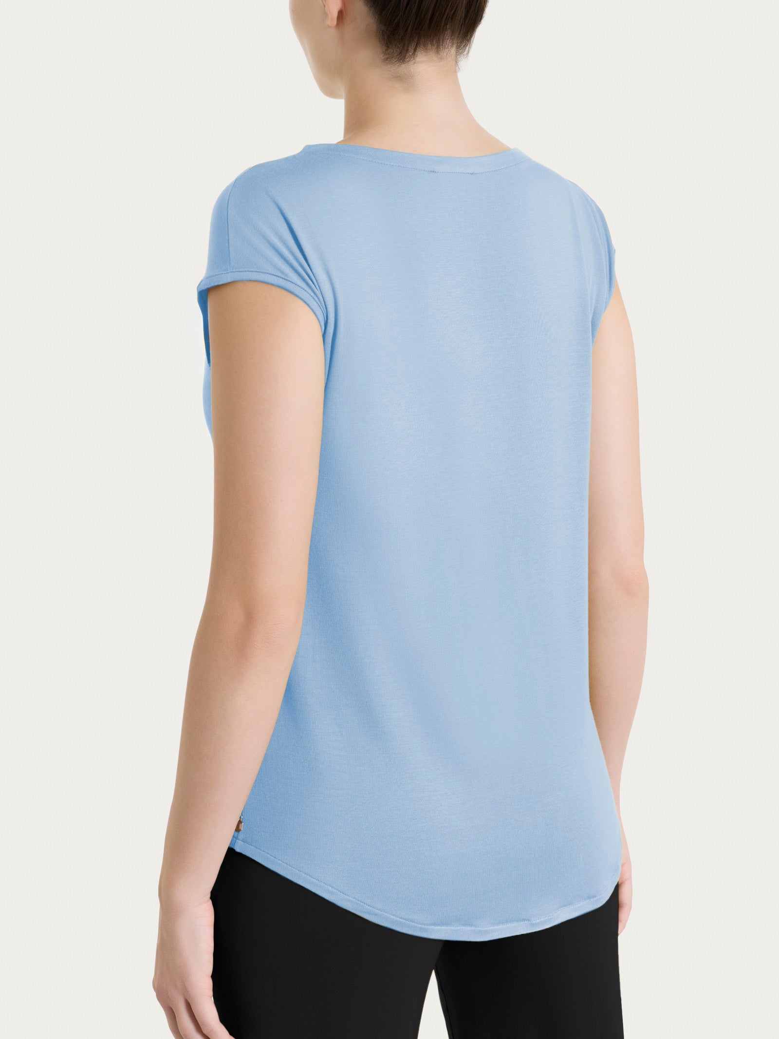 Ragno Viscosa Summer V incrociato maglietta Dusty Blue