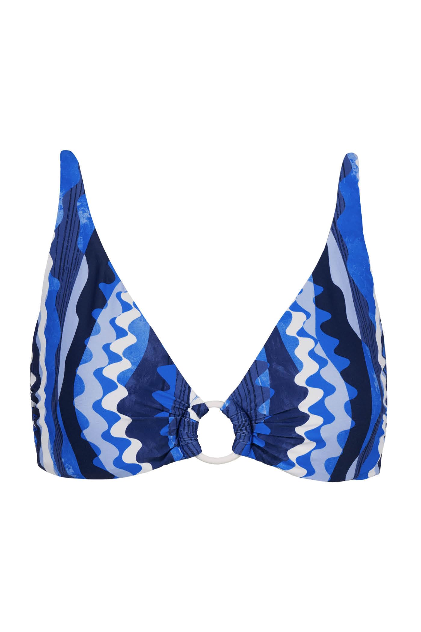 Goldenpoint Sea Symphony triangolo fisso top bikini fantasia geometrica