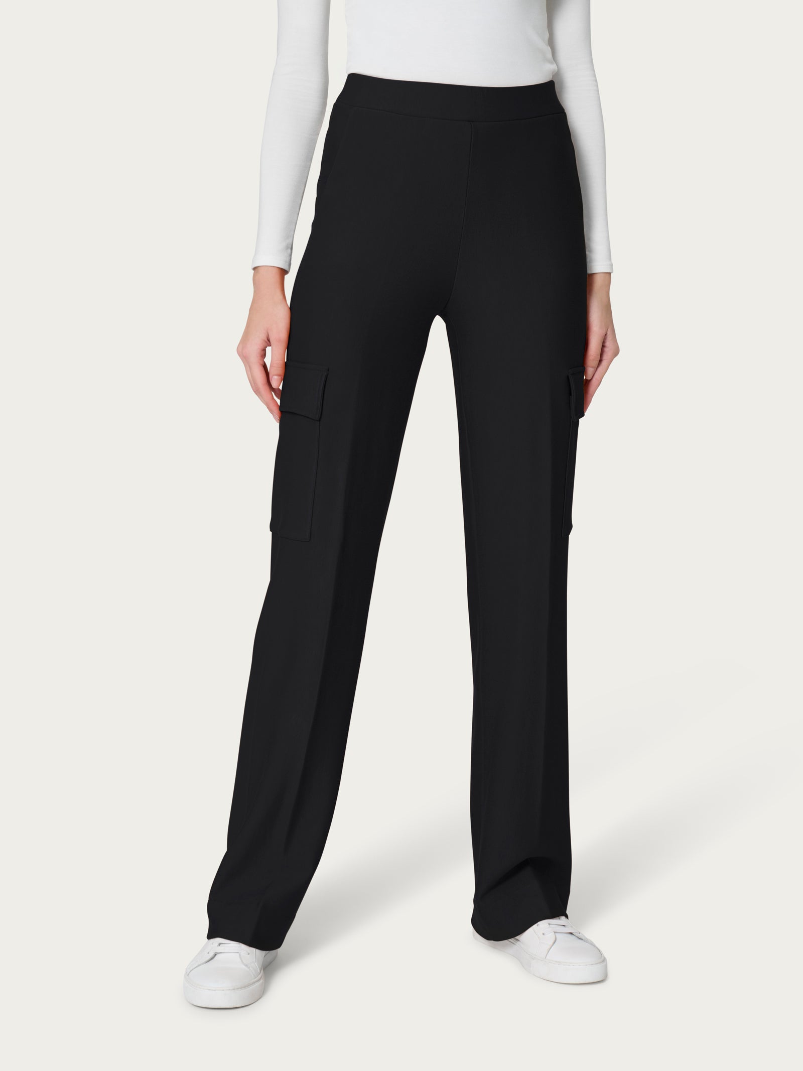 Ragno Eco Techno Fleece Pantalone Cargo Nero Ampio