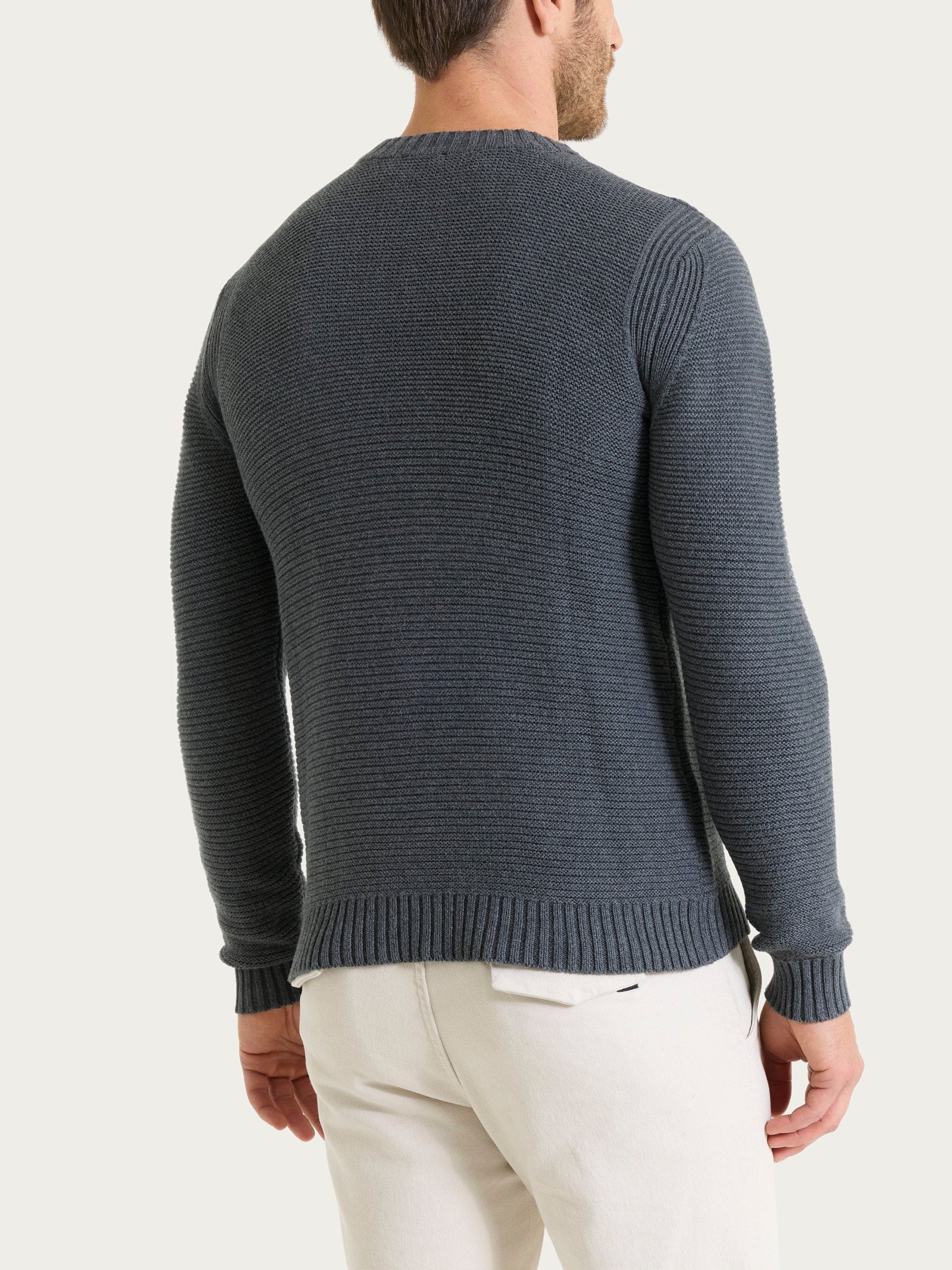 Ragno Winter Cotton pull girocollo cotone Ardesia Mel.