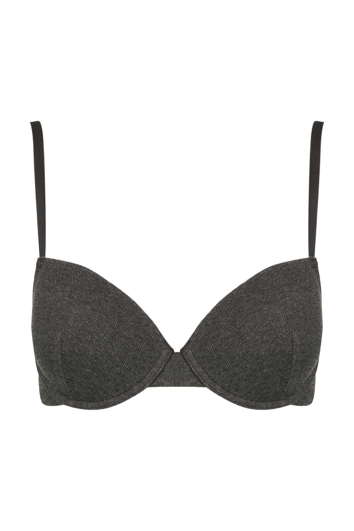 Goldenpoint Circe push up reggiseno cotone a costina con ferretto