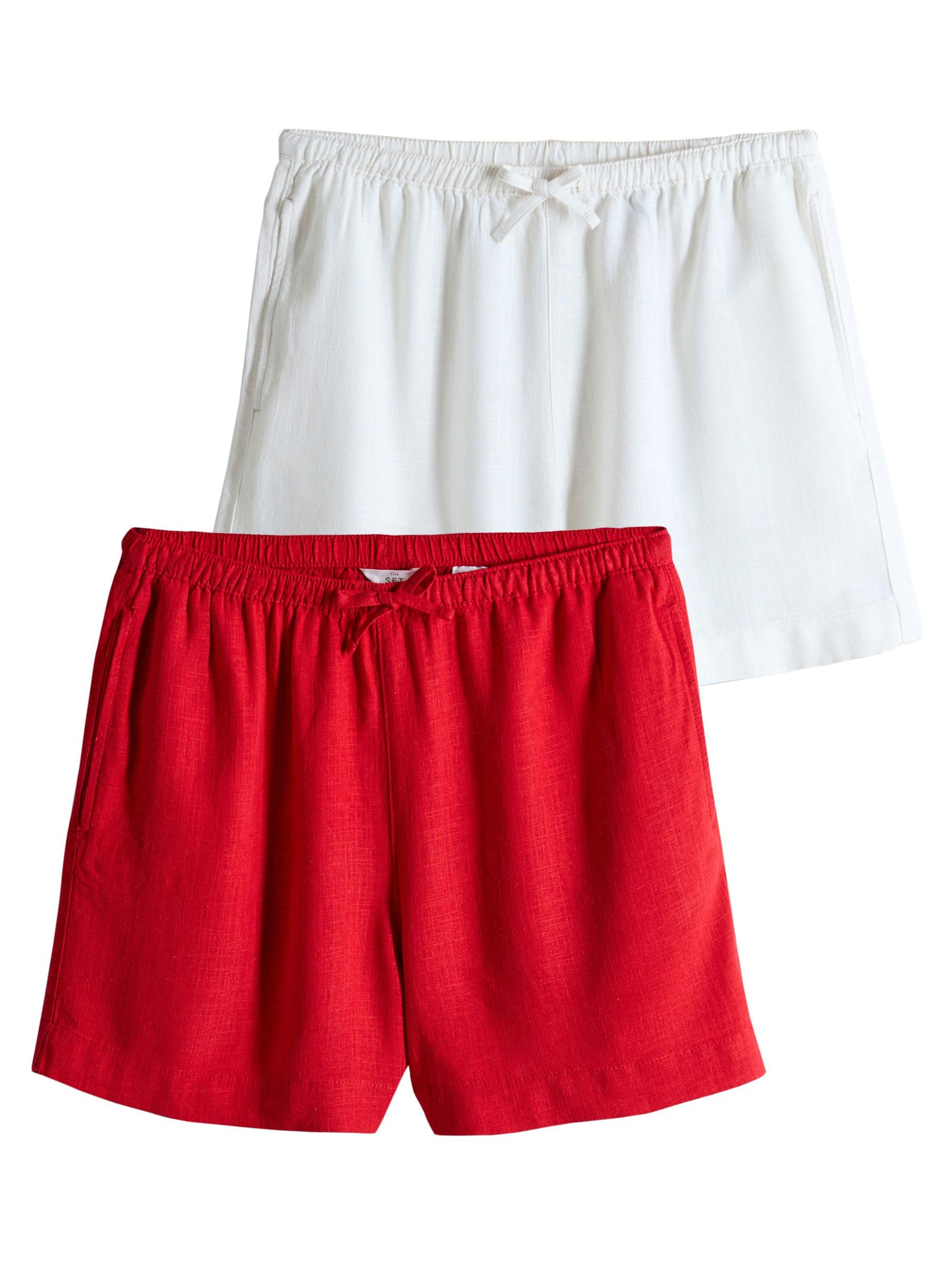 Geo Next The Set Senza Chiusura Shorts Lino Donna
