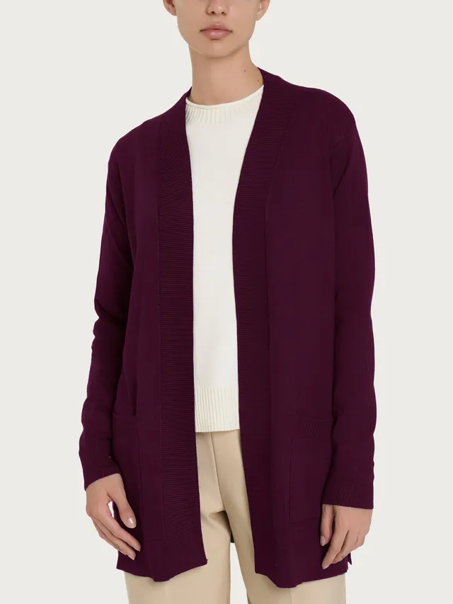 Ragno Four Seasons Cardigan Bottoni cardigan fig viscosa