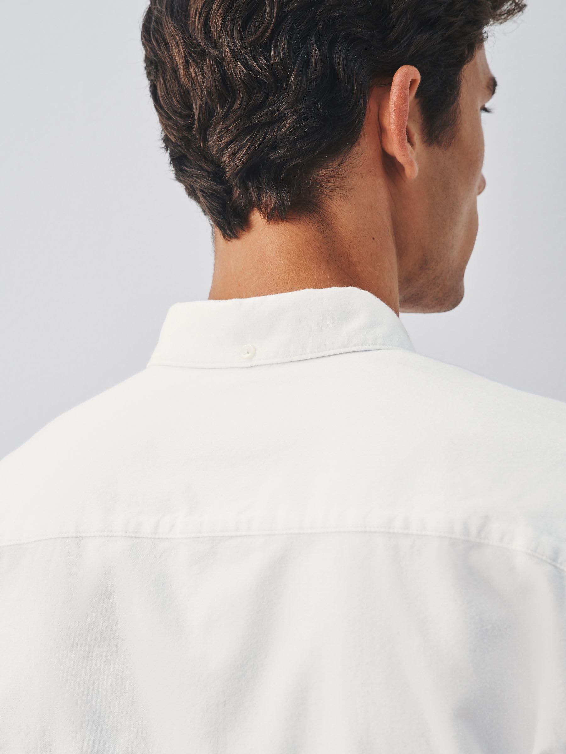 Next camicia oxford uomo maniche lunghe spazzolata comoda