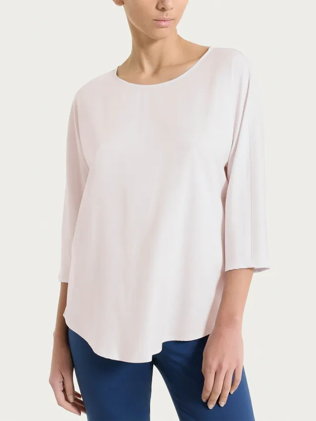 Ragno Voile Stretch Blusa Kimono 3/4 Hushed Violet