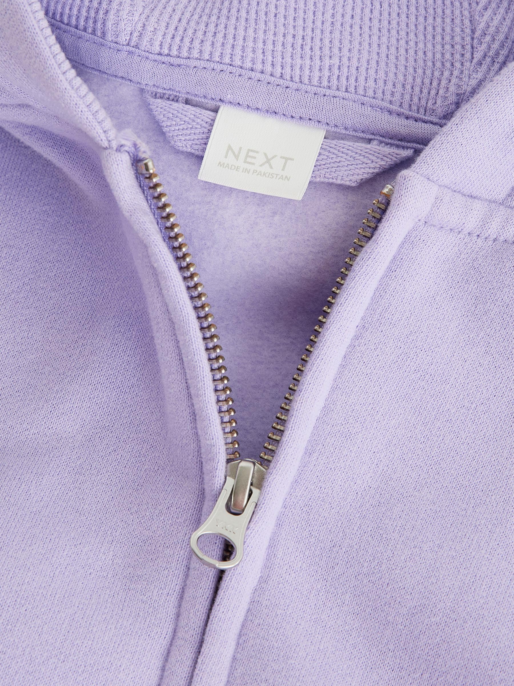 Next felpa ragazza zip viola con cappuccio Dusky Purple