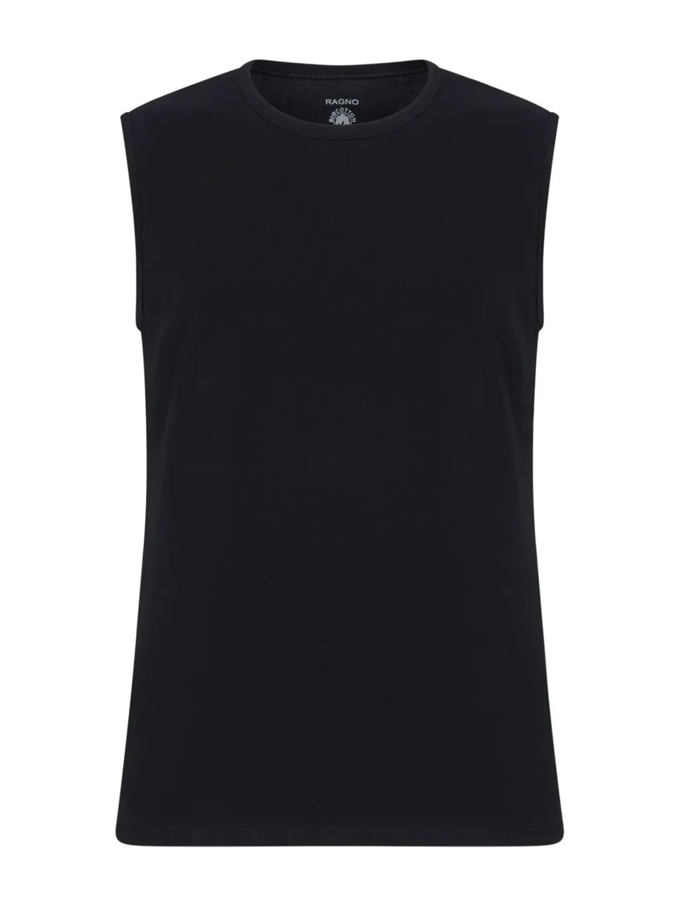 Ragno Comfort canottiera uomo cotone Nero