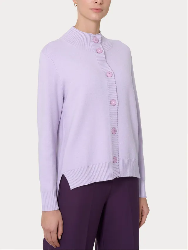 Ragno Four Seasons cardigan aperto Orchid Petal bottoni