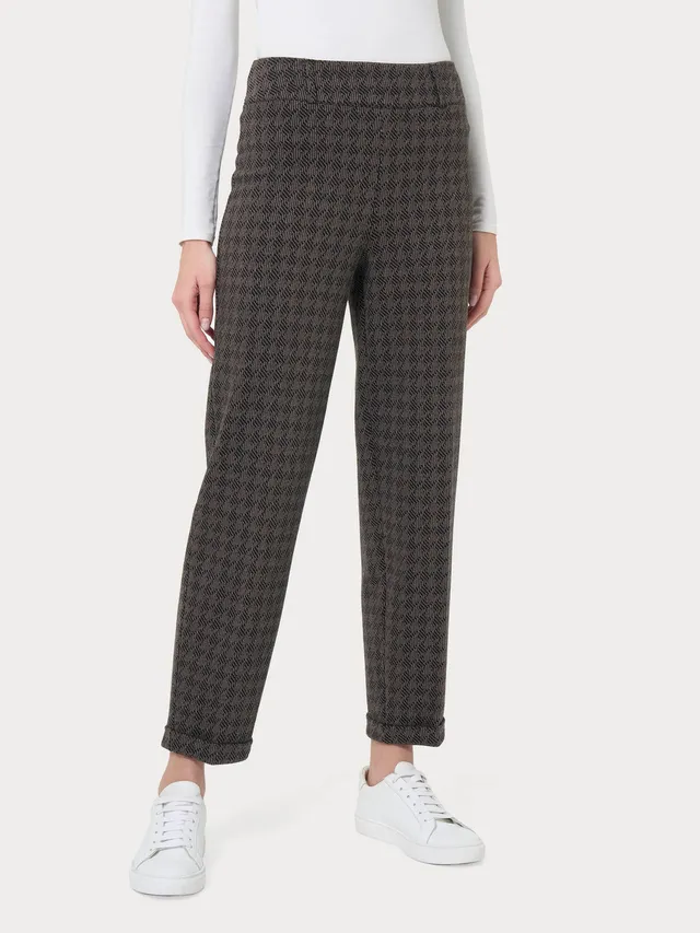Ragno Eco Jacquard Pantaloni carrot fantasia Pine Bark elasticizzati