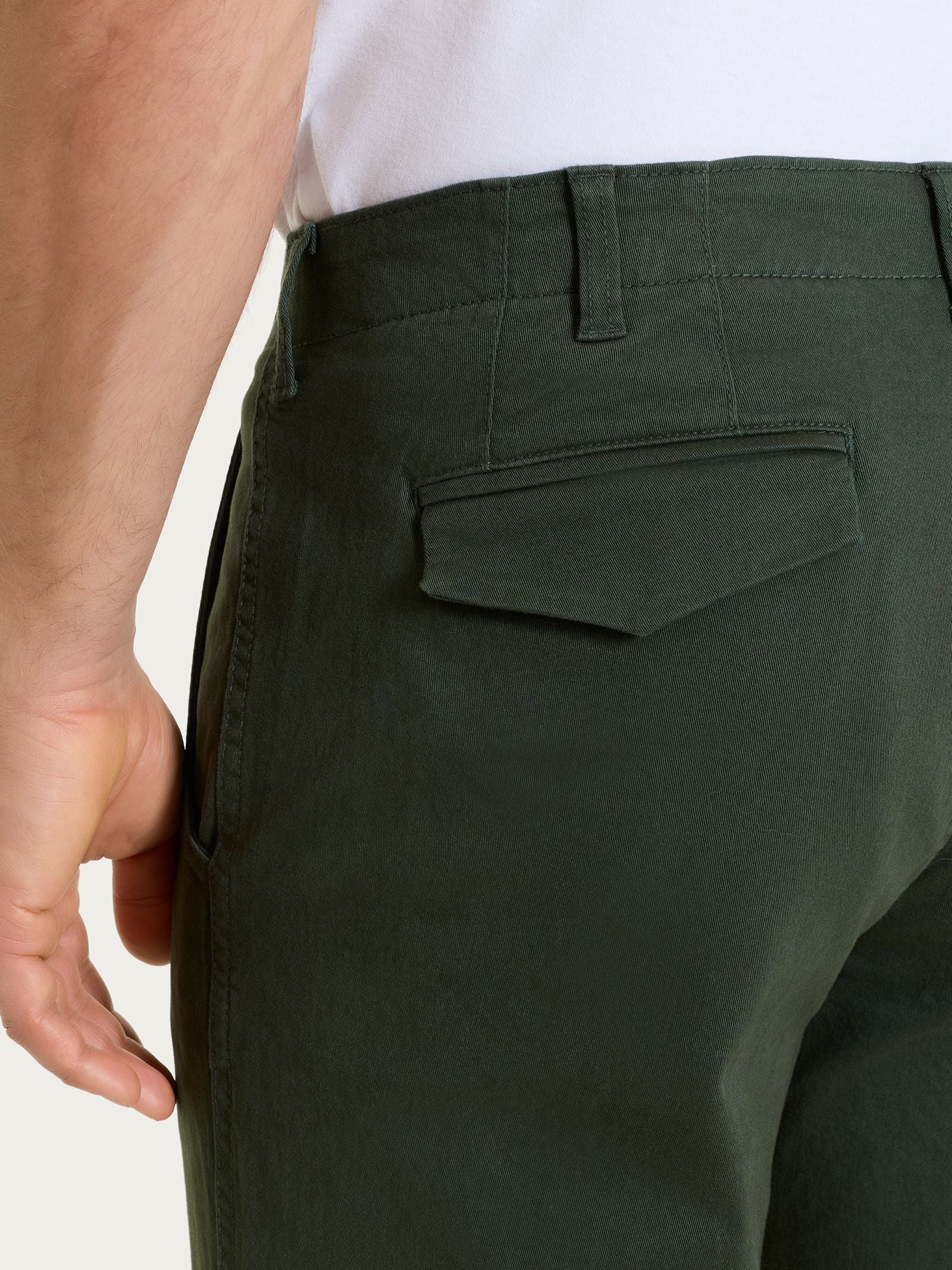 Ragno Pantaloni Chino twill cotone verde