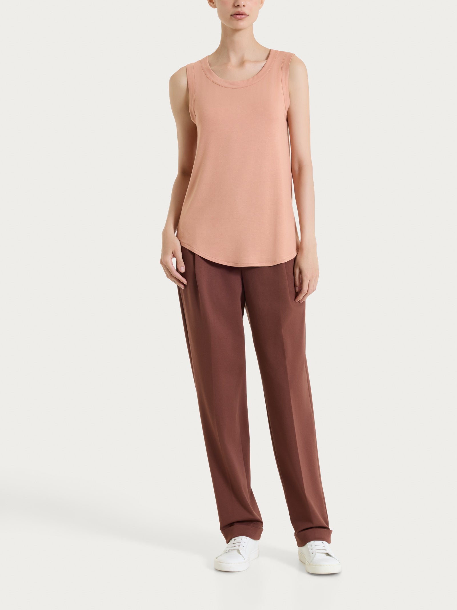 Ragno Compact Light Pantalone Carota Donna Cappuccino
