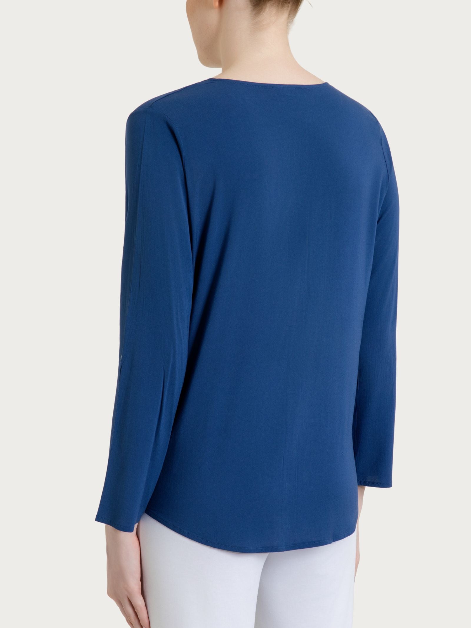 Ragno Viscosa Camicia blu Oceana voile