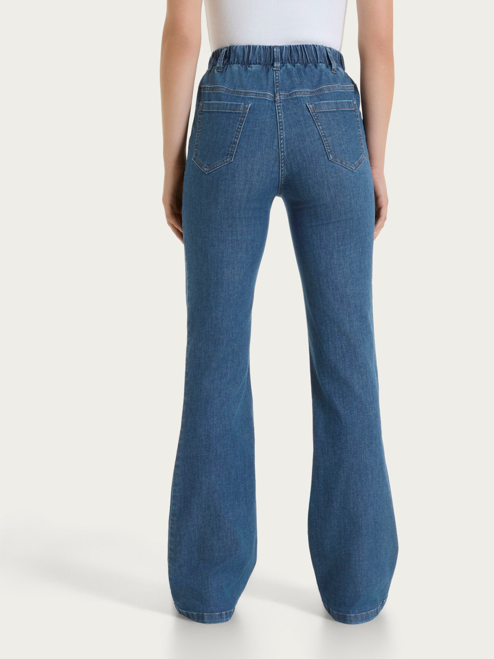 Ragno Super Denim Jeans Flare Light Denim Delavé