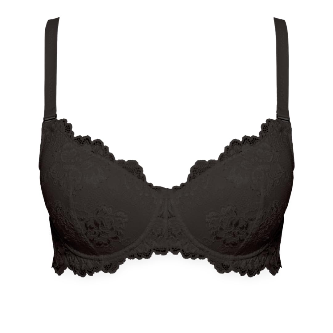 Lady C reggiseno balconette coppa C pizzo bianco 5C