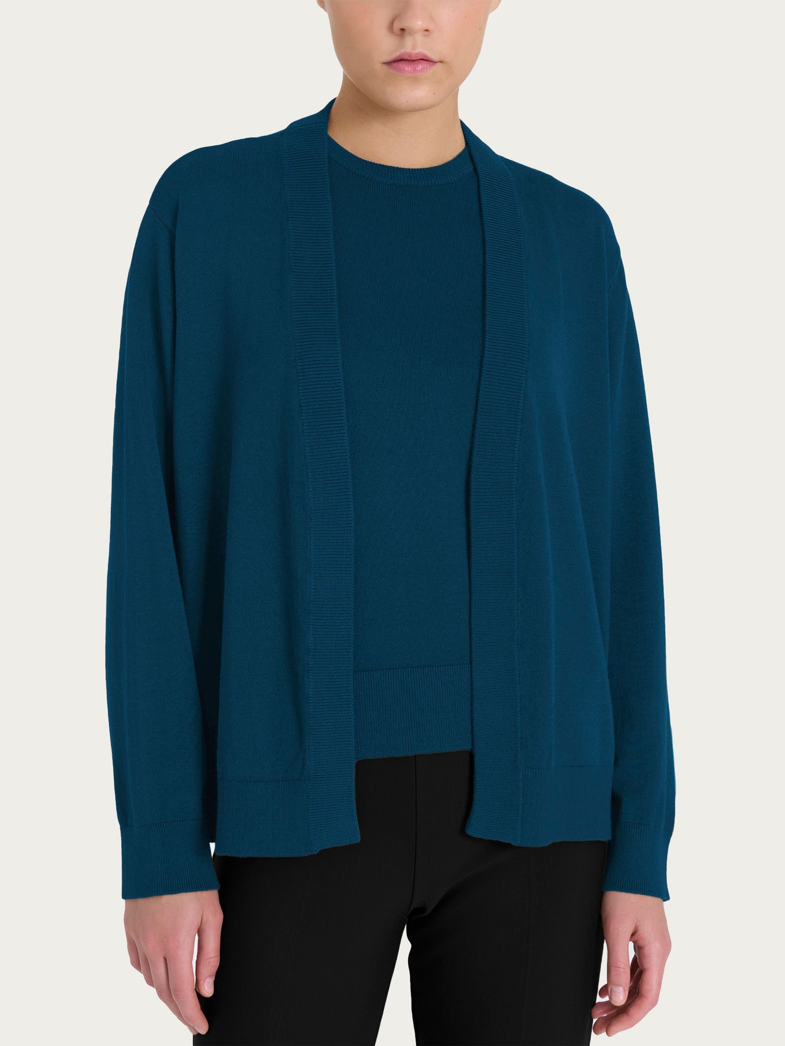 Ragno Four Seasons cardigan Reflecting Pond viscosa