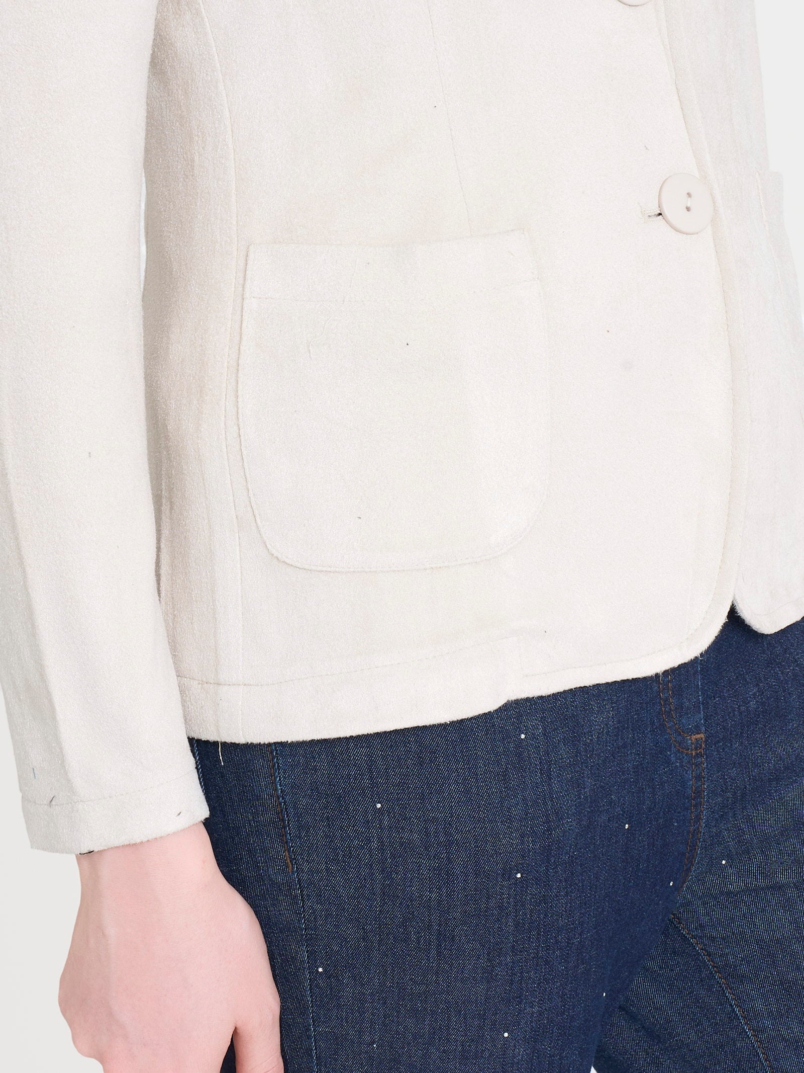 Ragno Compact blazer 2 bottoni Champignon in eco suede