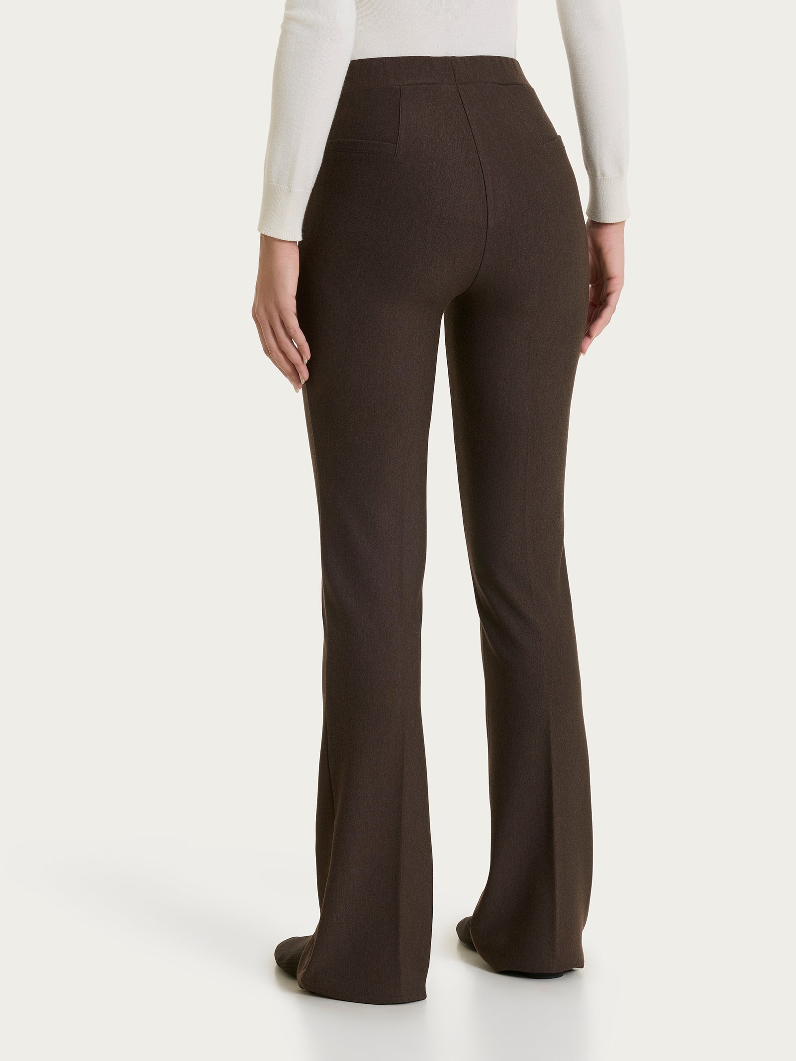 Ragno Compact pantalone flare Ebano Mel. elasticizzato