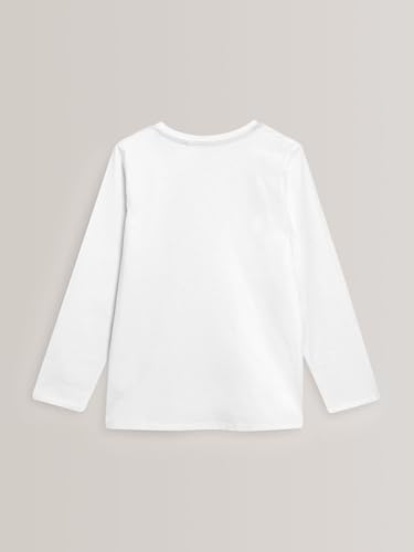Next ragazzo magliette maniche lunghe bianche 2 pezzi cotone