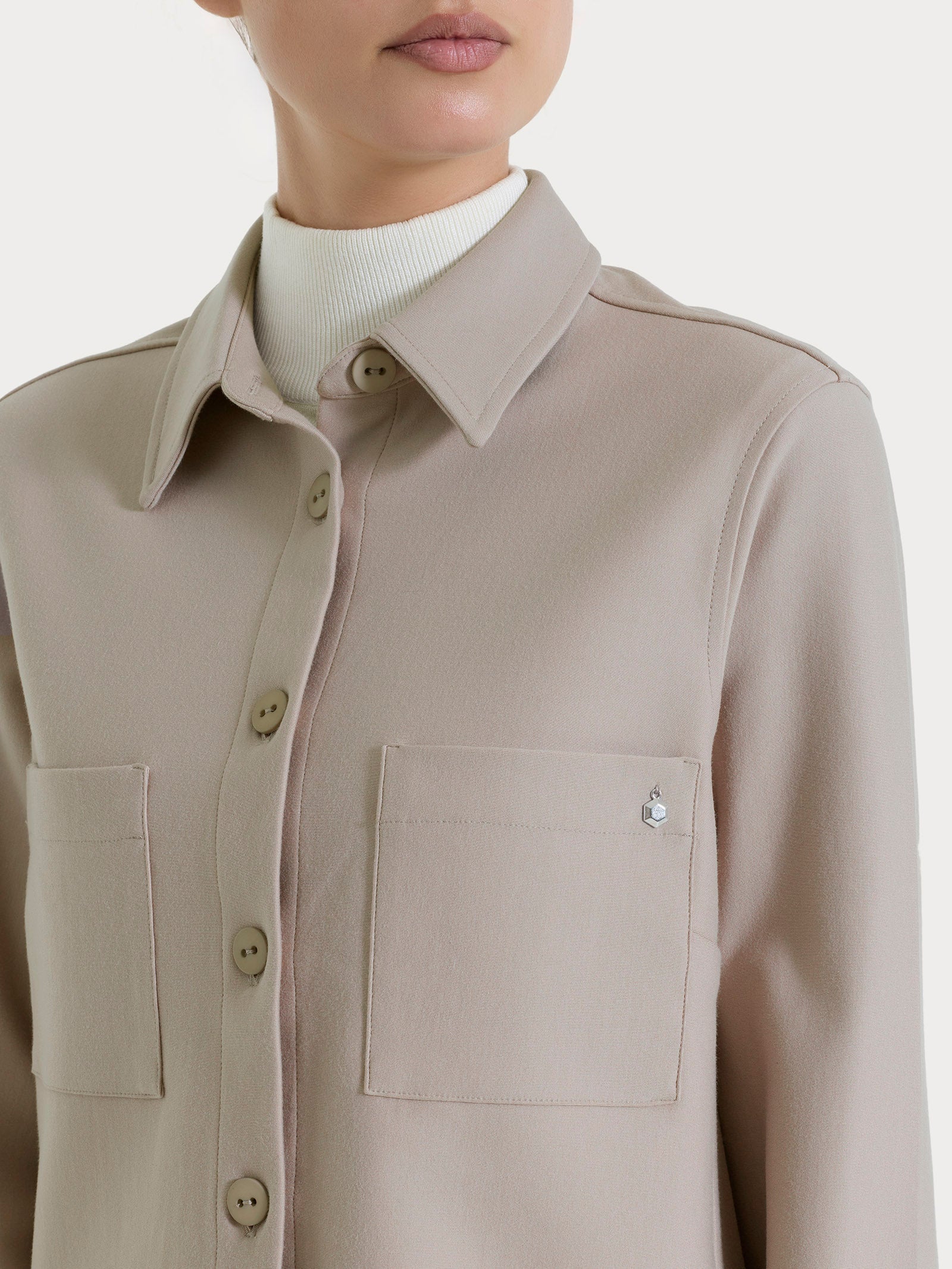 Ragno Gem Compact Shacket Giacca String viscosa
