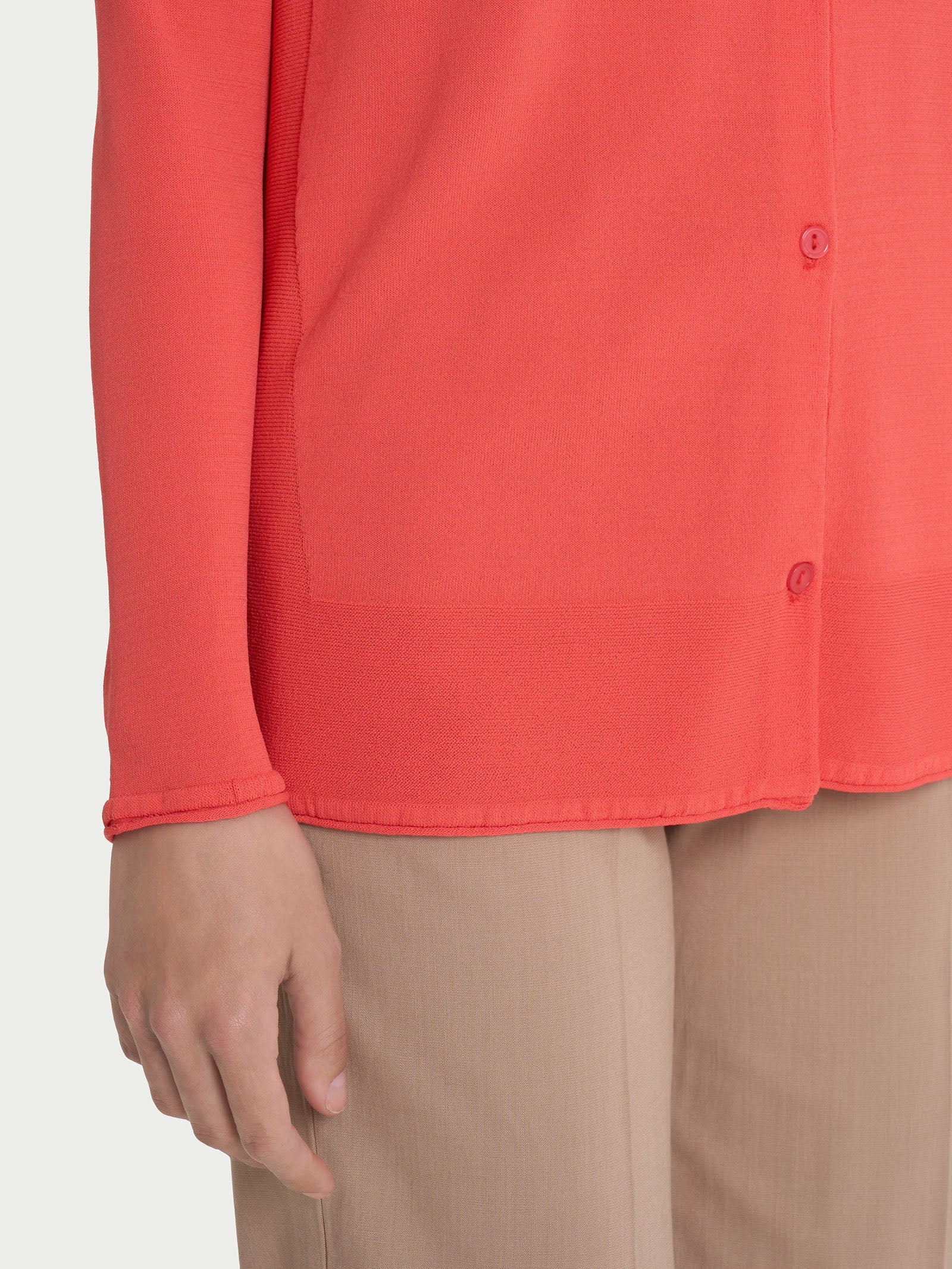 Ragno Cardigan aperto Crêpe rosa Dubarry viscosa